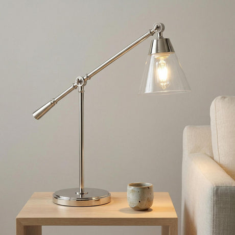 Owen Table Lamp 20", Polished Nickel