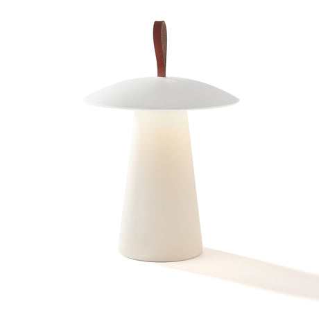 Hugo Indoor/Outdoor Rechargeable Lamp 11", Matte White
