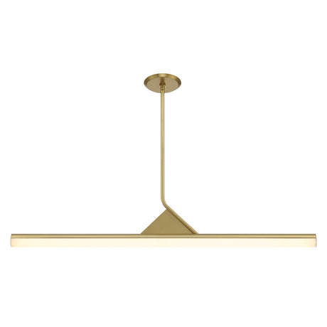 Argo Linear LED Pendant 45", Satin Brass