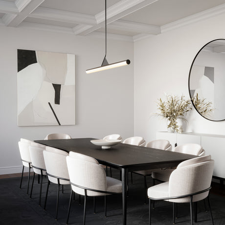 Argo Linear LED Pendant 45", Matte Black