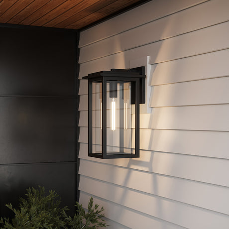 Colin Outdoor Wall Light, Small 13.5" Black