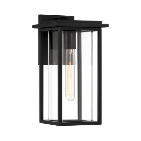 Colin Outdoor Wall Light, Small 13.5" Black