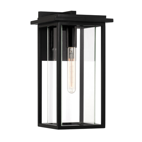 Colin Outdoor Wall Light, Medium 16", Black