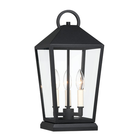 Cole Outdoor Pier Mount Light 18", Black