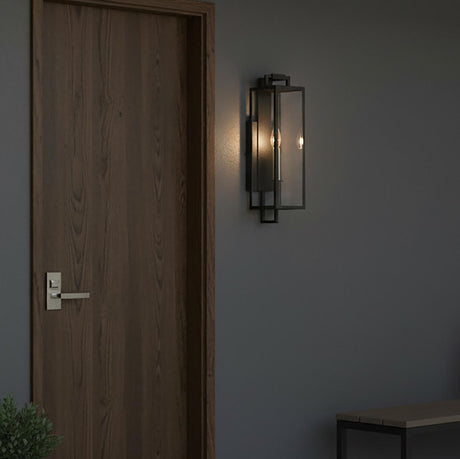 Everett Outdoor Wall Light, Small, Forged Iron Black