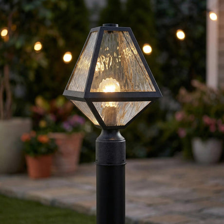 Emmett Outdoor Post Light 16", Black Charcoal