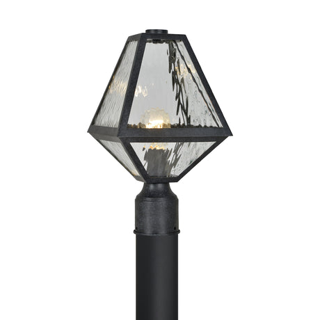Emmett Outdoor Post Light 16", Black Charcoal