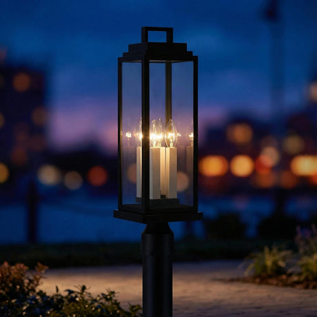 Easton Outdoor Post Light 22", Black