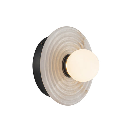 Bren LED Wall Sconce, Urban Bronze and Alabaster