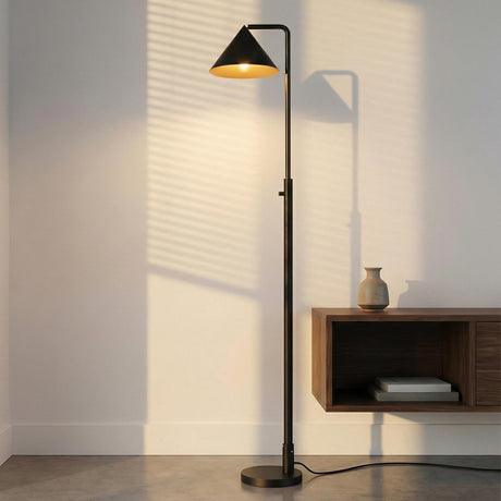 Juno Floor Lamp 59", Matte Black