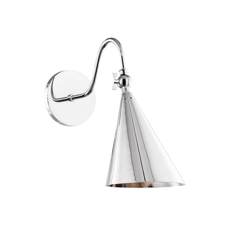 Faye Adjustable Wall Sconce, Polished Nickel