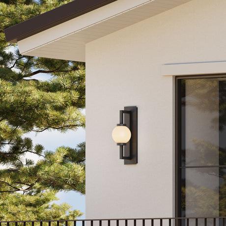 Gus Outdoor Wall Light, Medium 19" Textured Black