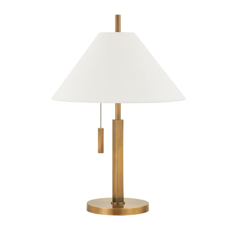 Ennie Table Lamp 22", Vintage Brass