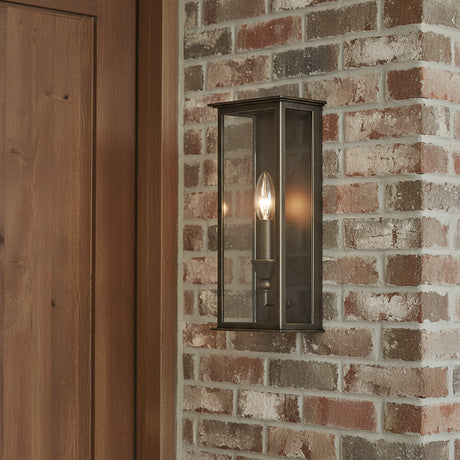 Clinton Outdoor Wall Light, Small 13" Bronze