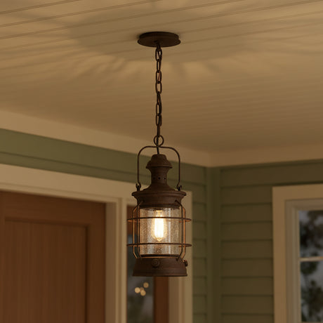 Edgar Outdoor Hanging Light, Bronze