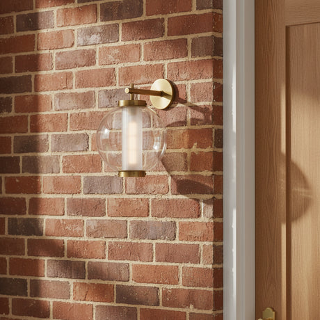 Rogers Outdoor Wall Light, 14" Vintage Brass