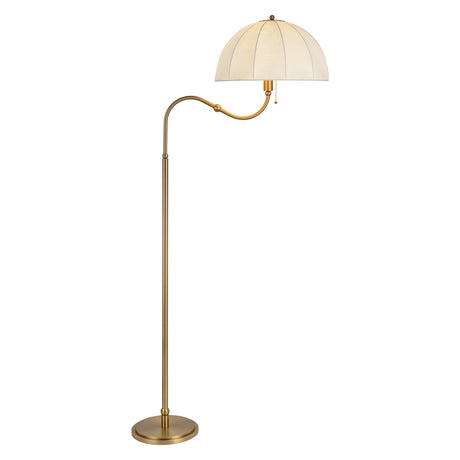 Trudy Floor Lamp 68", Brushed Brass