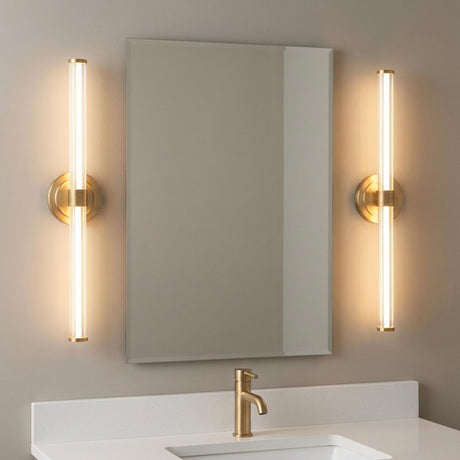 Orville LED Vanity Light 24", Brushed Brass