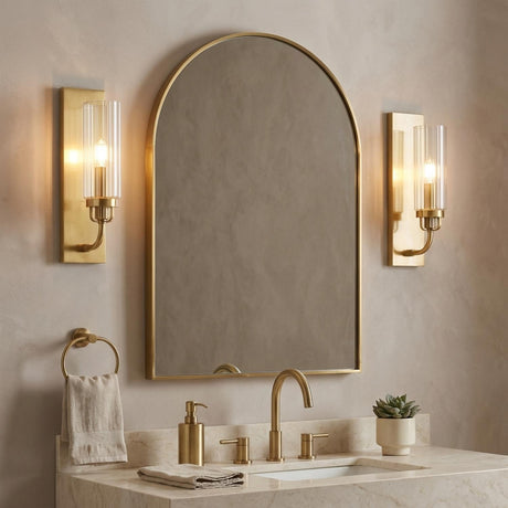 Mercer Wall Sconce 14", Aged Brass
