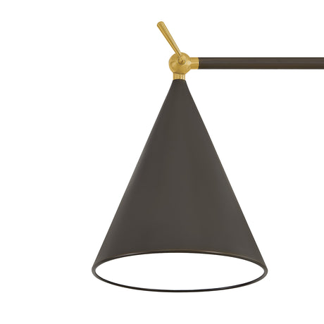 Hayes Floor Lamp 62", Bronze with Aged Brass