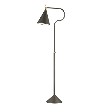 Hayes Floor Lamp 62", Bronze with Aged Brass