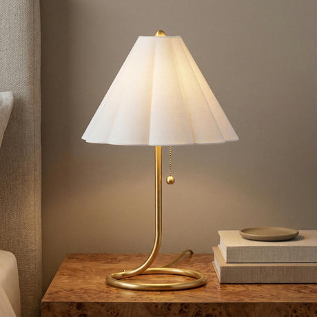 Nina Table Lamp 23", Aged Brass