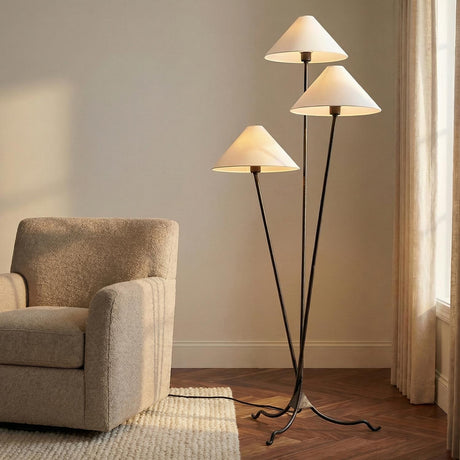 Scarlett Floor Lamp 70", Forged Iron