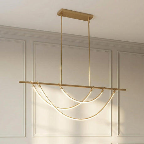 Otis Linear LED Pendant 48", Vintage Brass