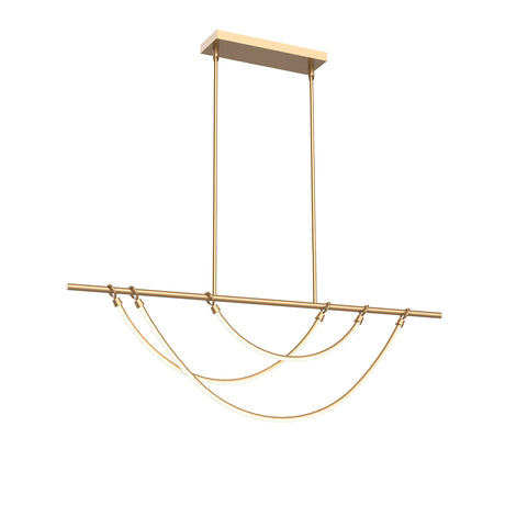 Otis Linear LED Pendant 48", Vintage Brass