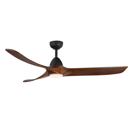 Sedona LED Ceiling Fan 60", Matte Black and Dark Walnut