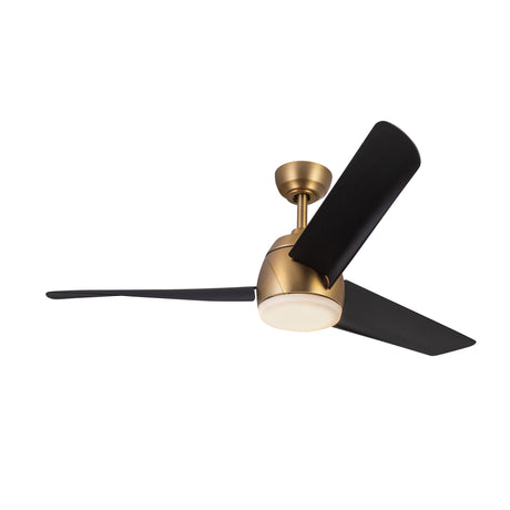 Lorain LED Ceiling Fan 54", Brushed Brass and Matte Black