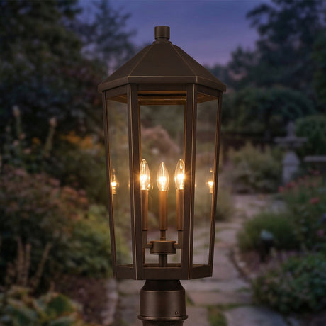 Asbury Outdoor Post Light 28", Oiled Bronze