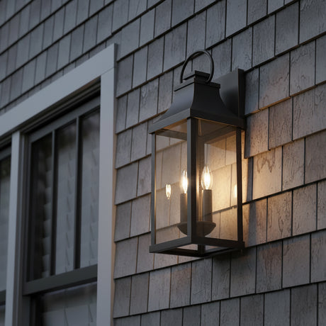 Ainsley Outdoor Wall Light, Medium 21" Black