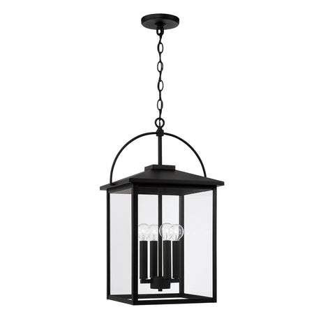 Darby Outdoor Hanging Light, Black