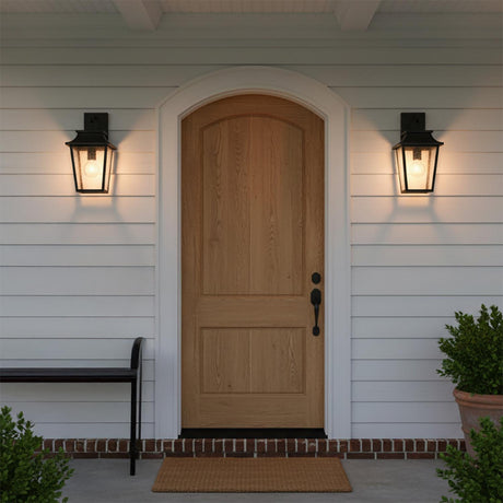 Beckett Outdoor Wall Light, Small 16" Black