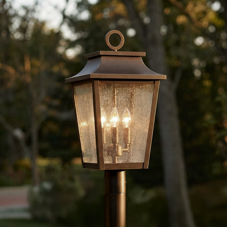 Beckett Outdoor Post Light 24", Oiled Bronze