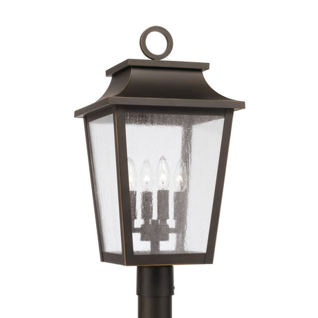 Beckett Outdoor Post Light 24", Oiled Bronze