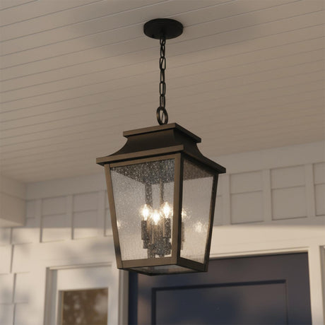 Beckett Outdoor Hanging Light, Black