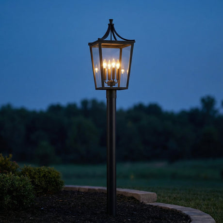 Ellery Outdoor Post Light 25", Black