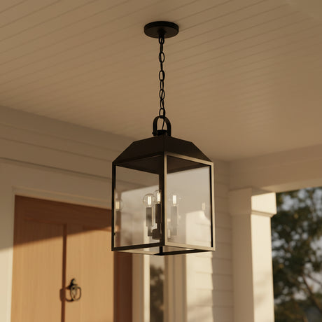 Porter Outdoor Hanging Light, Black