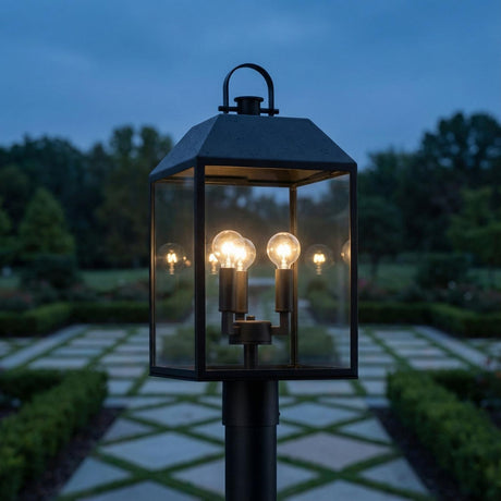 Porter Outdoor Post Light 22", Black