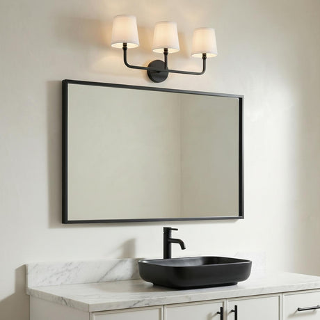 Elowen 3 Light Vanity, Matte Black