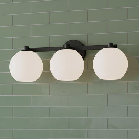 Enid 3 Light Vanity, Matte Black