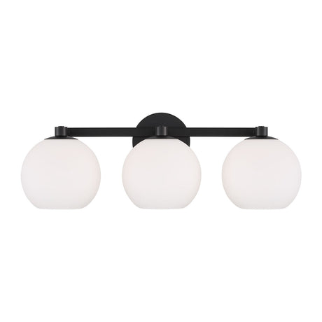 Enid 3 Light Vanity, Matte Black