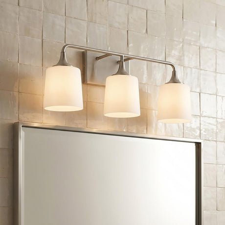 Harper 3 Light Vanity, Brushed Nickel