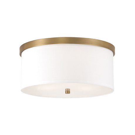 Wells Flush Mount 16", Aged Brass