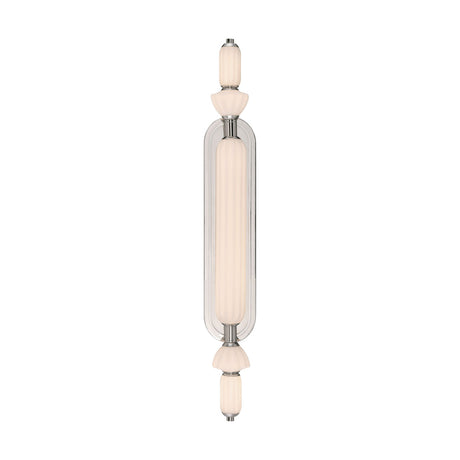Giselle LED Vanity 31", Polished Nickel with Opal Glass