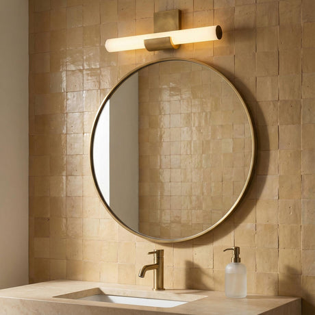 Nell LED Vanity Light 20", Aged Brass
