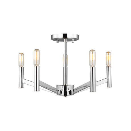Foster Semi-Flush 18", Chrome