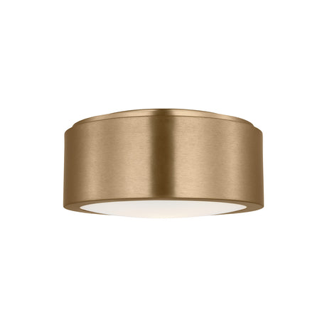 Neal Small Flush Mount 10", Satin Brass